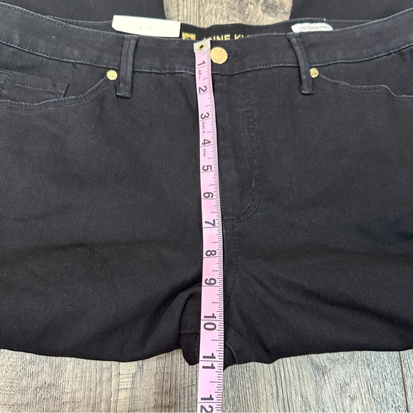 Anne Klein Skinny Pants Mid Rise Sculpting Black 14 Stretch Black Denim NWT - Picture 7 of 8